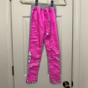 Girls Sequin Leggings size Medium